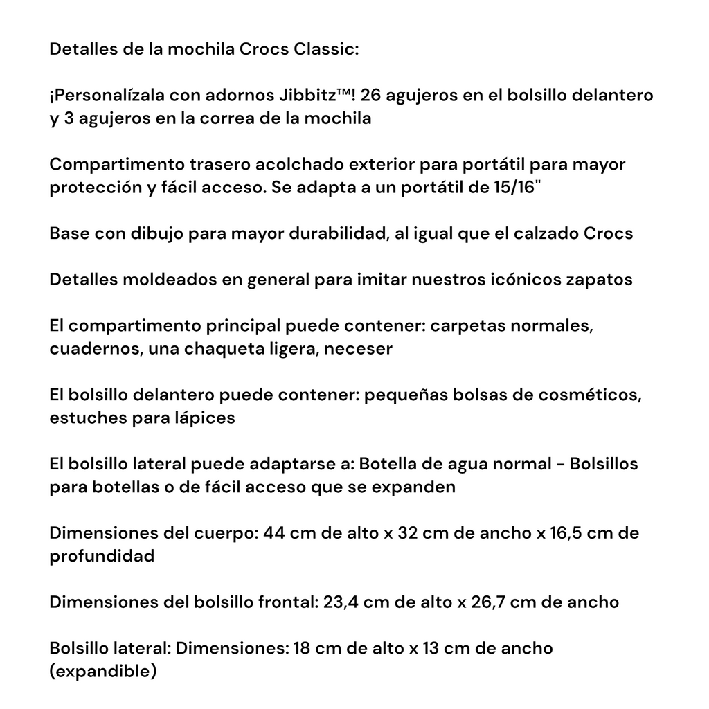 Mochila Crocs